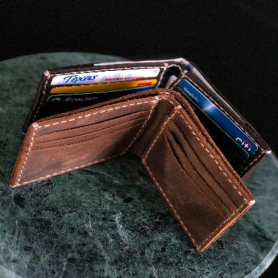 Foldable Men Leather Wallet