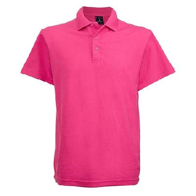 Men Plain Pink Polo T Shirt