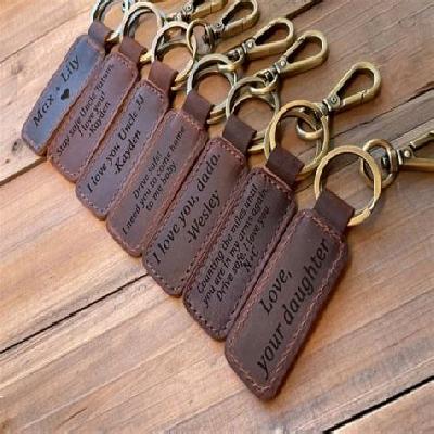 Promotional Leather Keychain