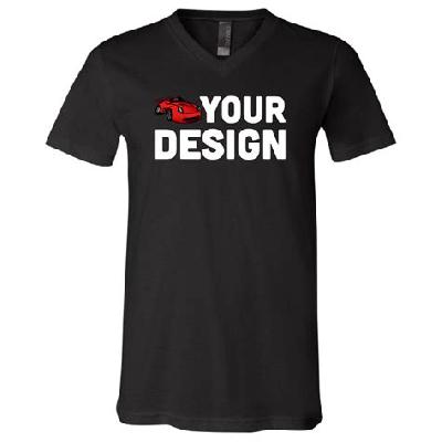 V Neck Custom T Shirt