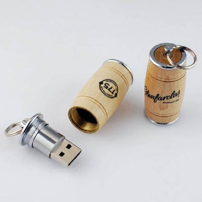 Wooden Bottle USB Flash Drive