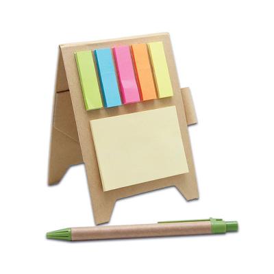 Eco Sticky Note Pad with Ball Pen 