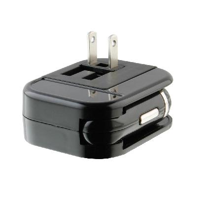Car and Wall Charger with Dual USB