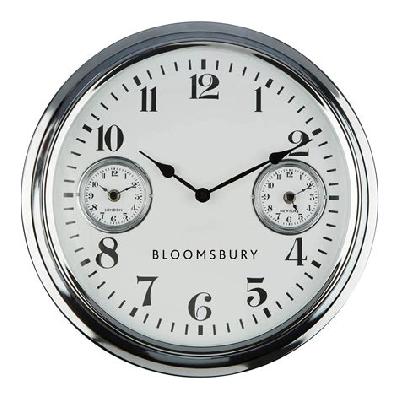 Wall Clock - Chrome Finish