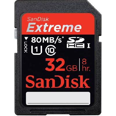 Sandisk Sd 32gb Extreme Sdhc Uhs-i Memory Card