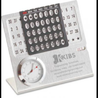 Permanent Table Calendar Cum Clock