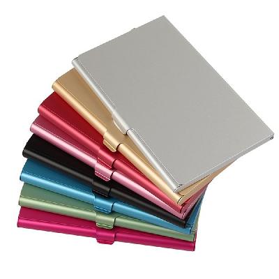 Metallic Aluminium I'd Card Holder