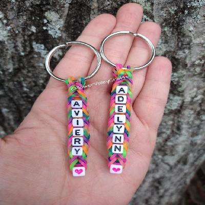 Rubber Keychains Single Color