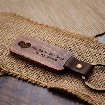 Wooden Engraved Keychains