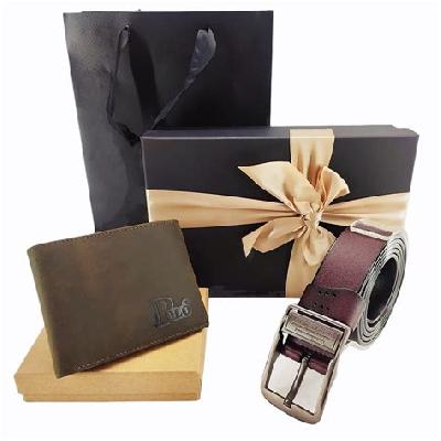 Leather Wallet Gift Set