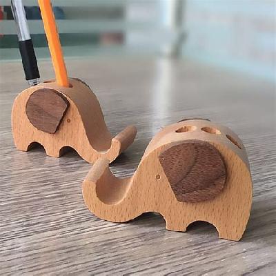 Wooden Mobile Pen Holder