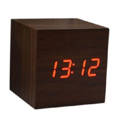  Wooden LED Clock 