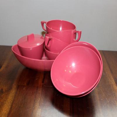 8 pc Colour Cup Bowl