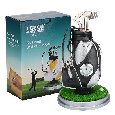 Clock With Pen Holder Golf