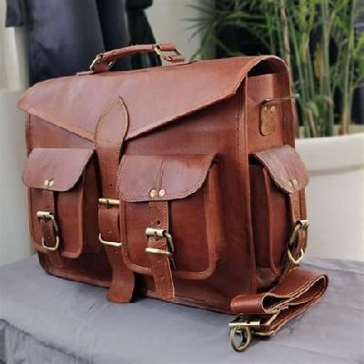 Customized Leather Laptop Shoulder Bag