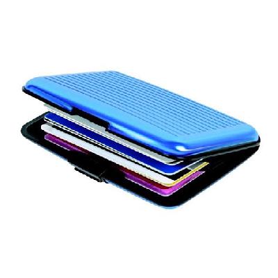 Customized Security Credit Card Blue Wallet
