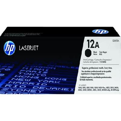 HP 12A Black Original LaserJet Toner Cartridge