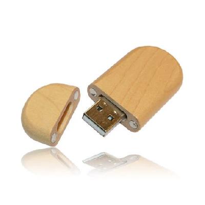 Wooden Oval USB