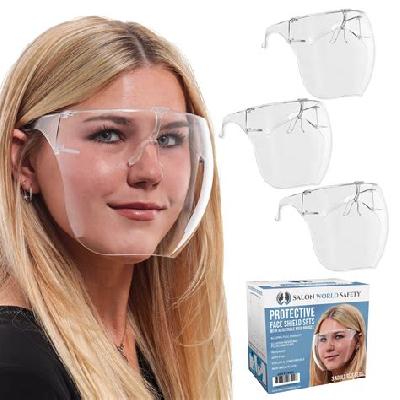 Goggle Style Face Shield With 180 Degree Safety Coverage  Anti-Fog Glasses