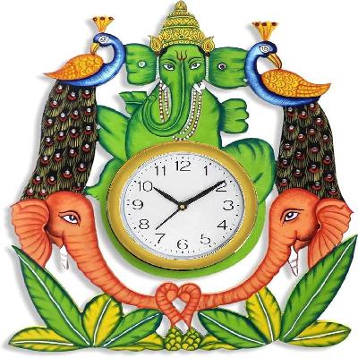 Decorative Ganpati with Desktop Clock