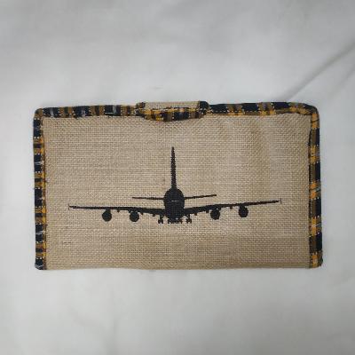 Designer Jute Passport Holder