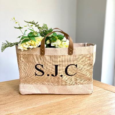 Designer Jute Shopping Bag