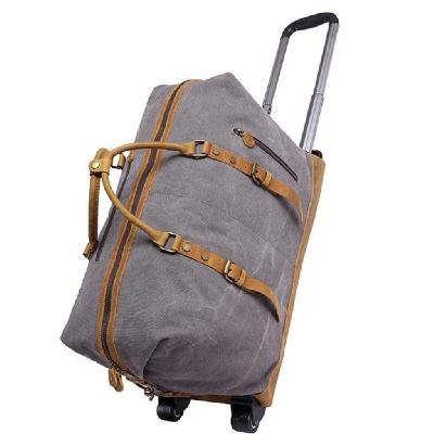 Leatherette Fabric Trolly Bag