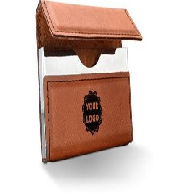 Leatherette Two Sided Card Holder