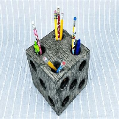 Pen Stand With Dice Calendar