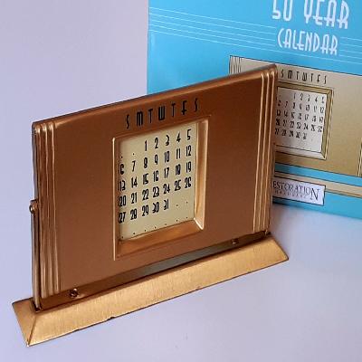 Perpetual Steel Table Calendar
