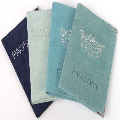 Suede Passport Holder
