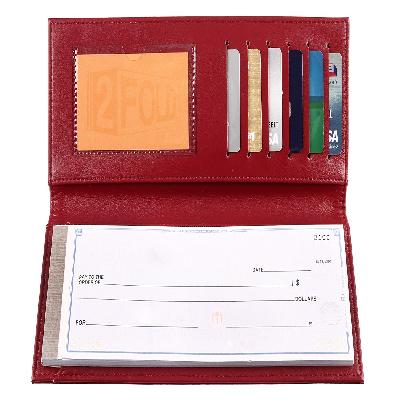 Velcro Cheque Book Folder