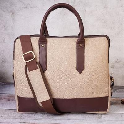 Vintage Jute Office Bag