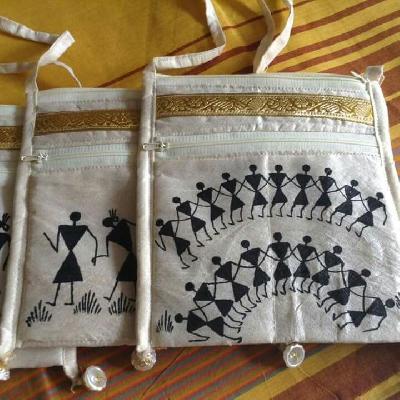 Warli Peacock Purse