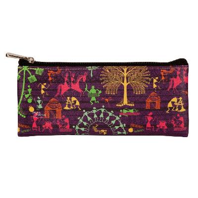 Warli Triple Chain Pouch