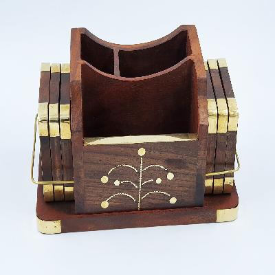 Wooden Tea Coaster (Set of 6)