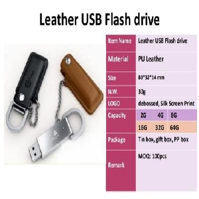 Customized Leather USB Pen Drive