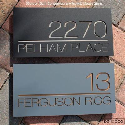 Acrylic House Name Plate