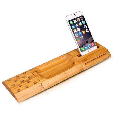 Bamboo Mobile And Penstand Holder
