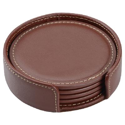 Leather Coaster Set