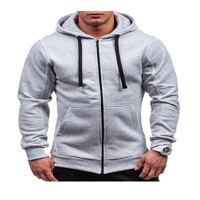 Mens Gray Hooded Sweatshirt