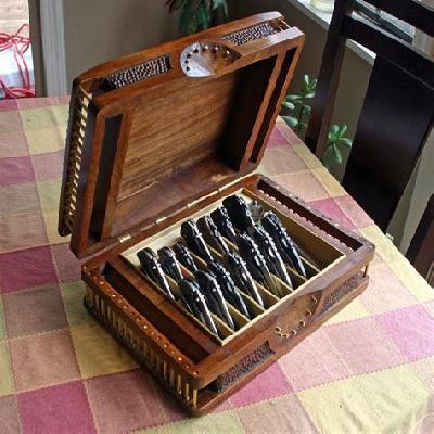 Wooden Cutlery Case