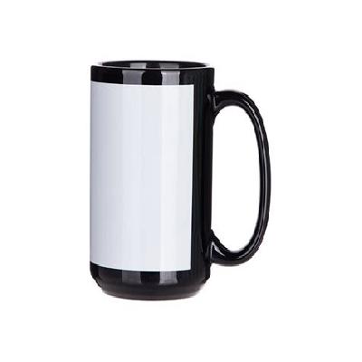 Blank Sublimation Black Patch Mug In Mumbai