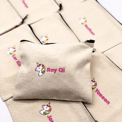 Printed Canvas Pouches