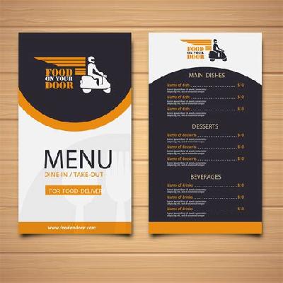 Menu Card Printing