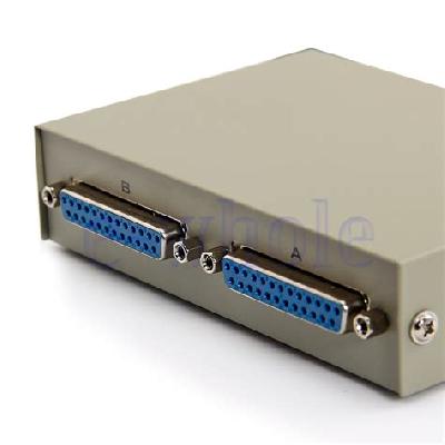 2 Port DB25 Parallel LPT Printer Sharing Data Switch