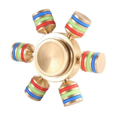 6 Axis Brass Fidget Hand Spinner