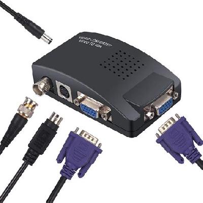 BNC To VGA S Video To VGA Converter