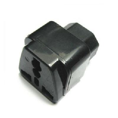 C14 Male Plug To Universal Female Jack Ac Power Adapter