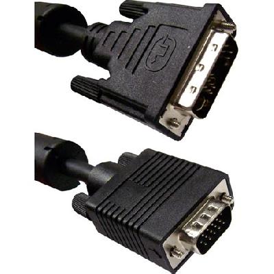 DVI A Male to HD15 VGA Male Analogue Video Cable